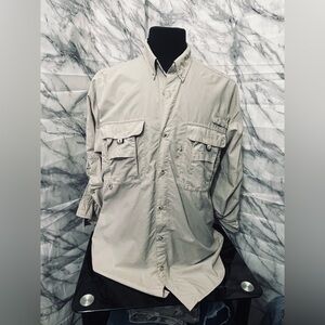 Columbia Cream Lightweight Shirt Jacket